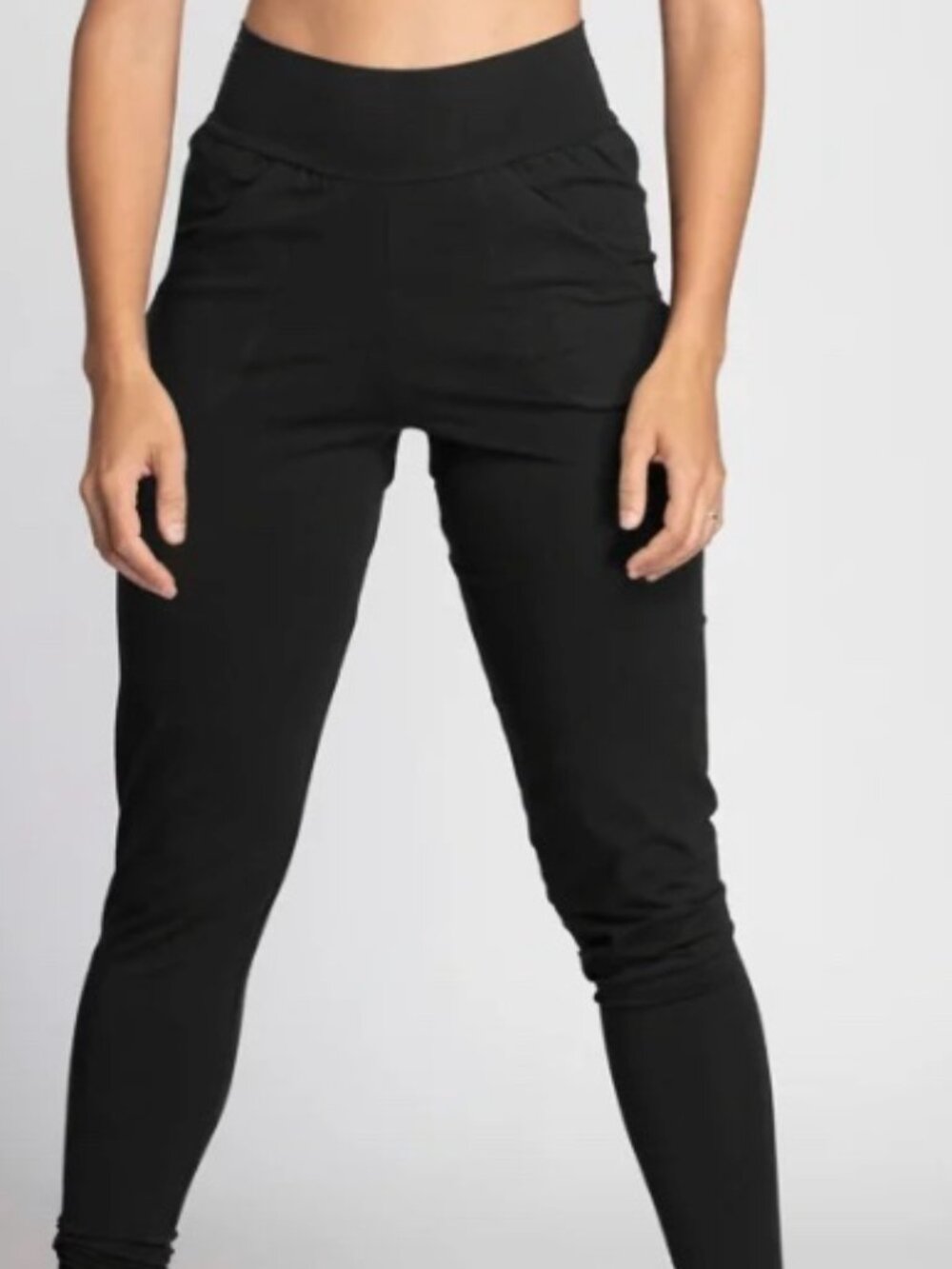Ripple Women's Navy High-Waist Performance Organic Cotton xLong Slouchy Pant